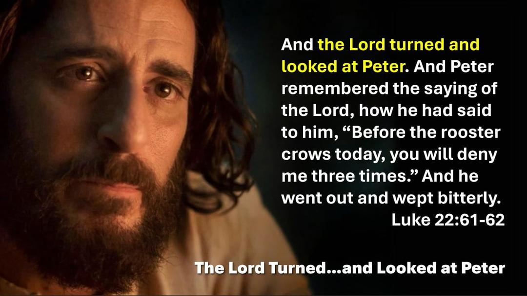 The Lord Turned and Looked at Peter