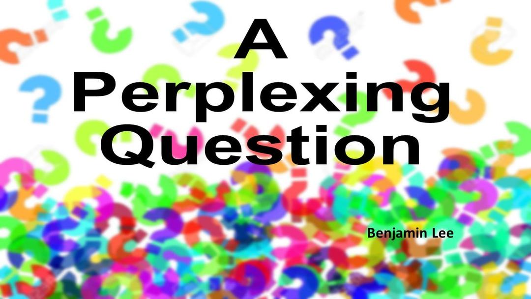 A Perplexing Question (Benjamin Lee)